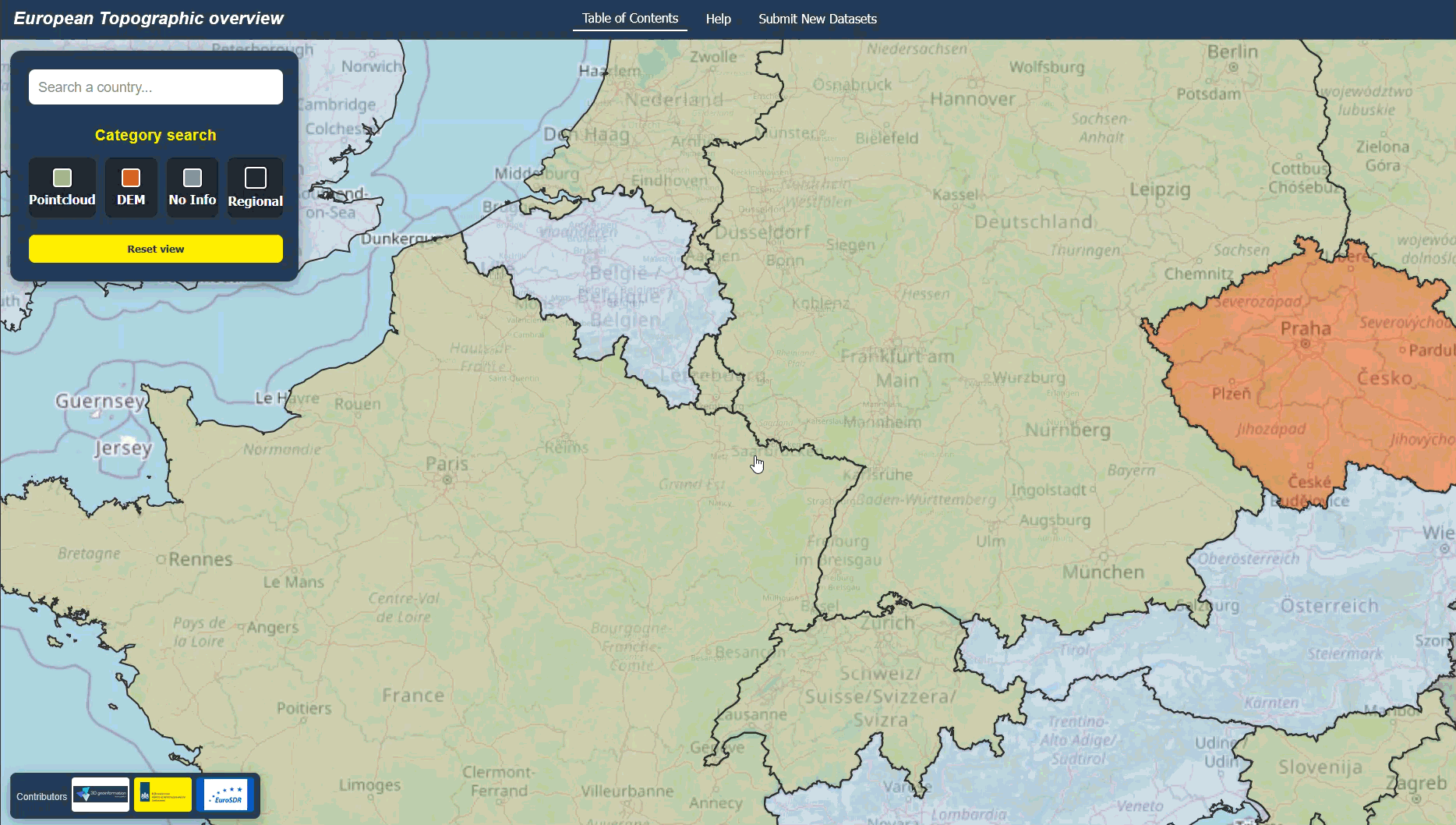GIF showing map navigation